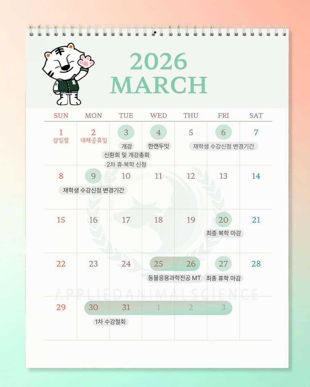 2026.3월 일정