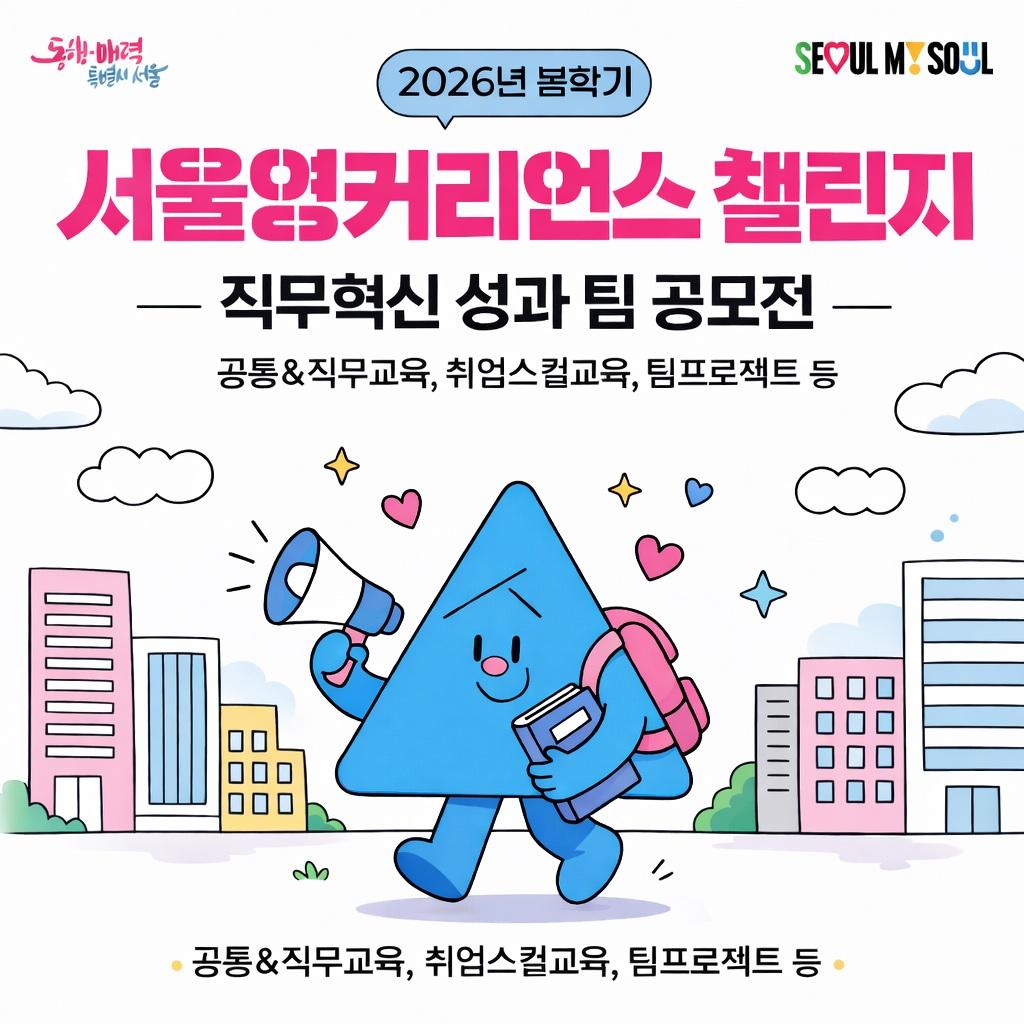 「서울영커리언스 챌린지」 실무형 직무혁신 성과 팀 공모전 모집